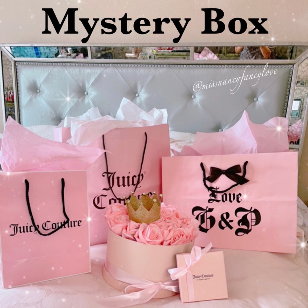 Juicy Couture pink & girly mystery medium box